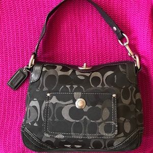 Authentic Coach Black/Grey small tote
